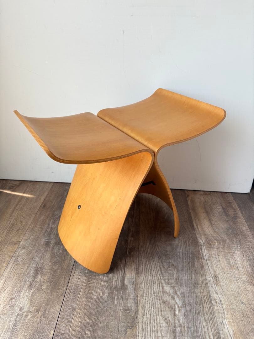 希少　ラージサイズ 天童木工 柳宗理　バタフライスツール　80〜年代ヴィンテージ
