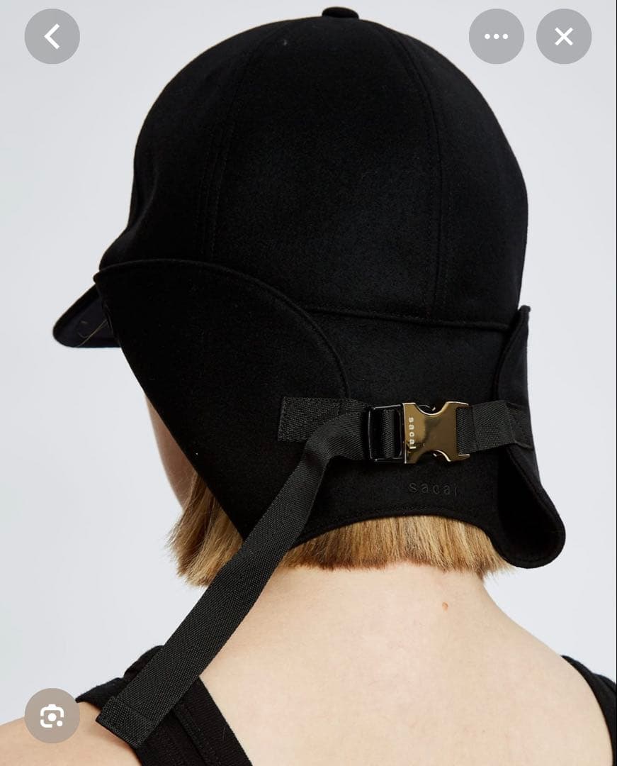 サカイ sacai Melton Trapper Cap フライトキャップ - メルカリ