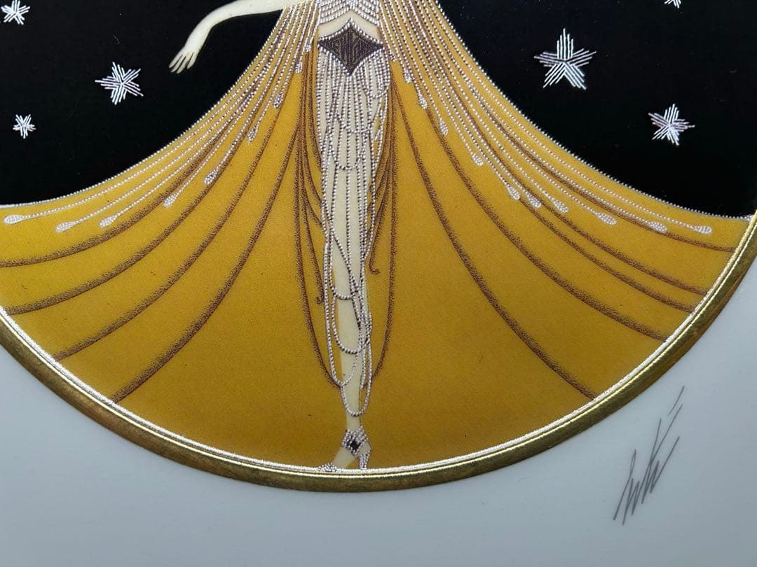 エルテ 『ニューヨーク、ニューヨーク』ファイン チャイナ 1990年 署名