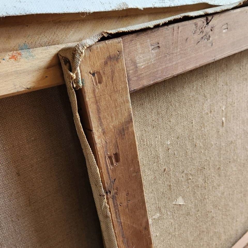 「山」 大きな絵画 油絵 F50号 風景画 迫力