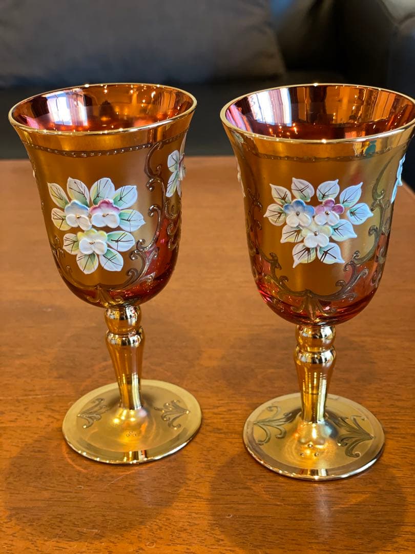 ベネチアングラス3個セット イタリア ベネチアングラス ヴィンテージ