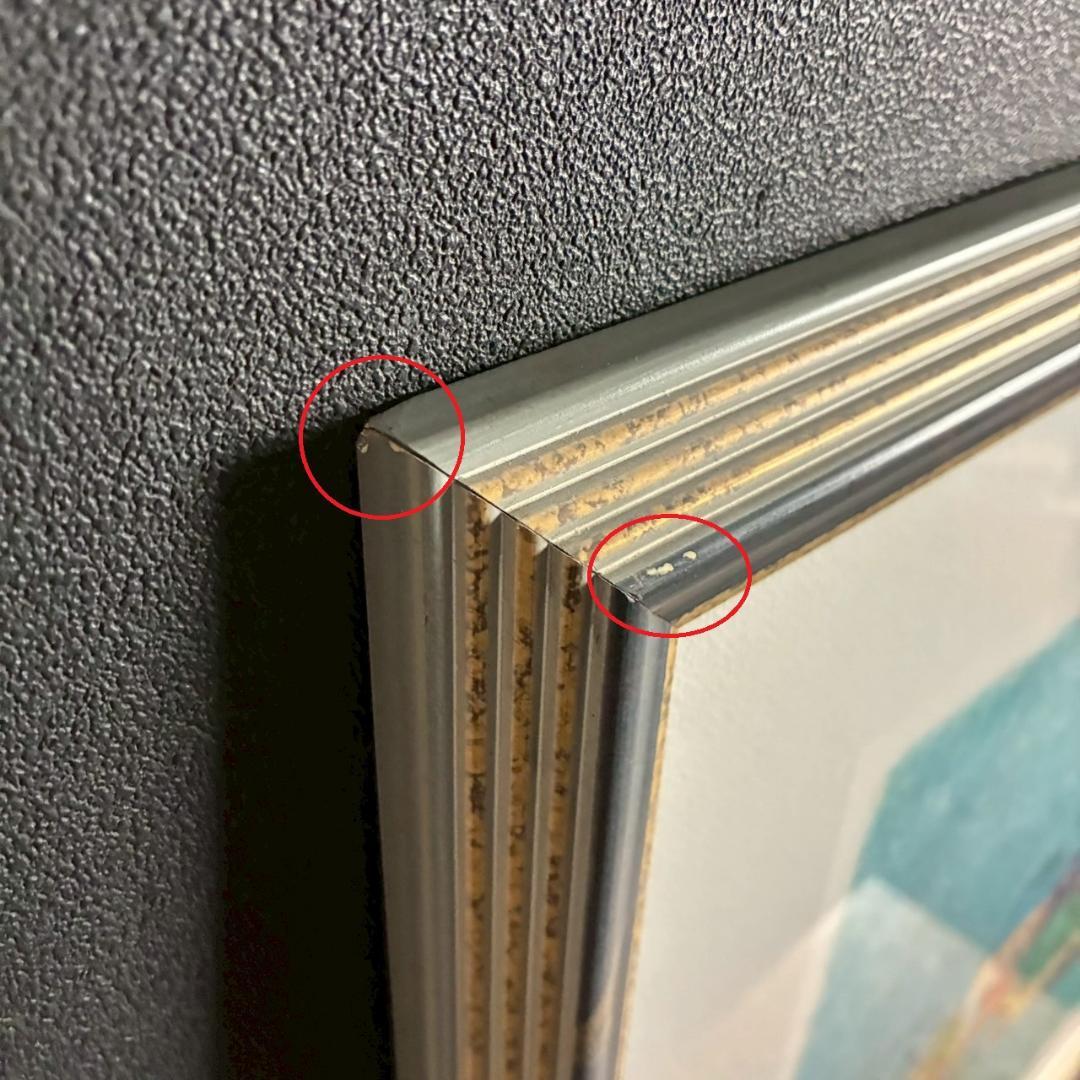 美品 ポール・アイズピリ「ポンヌフ」リトグラフ 直筆サイン入 額縁入