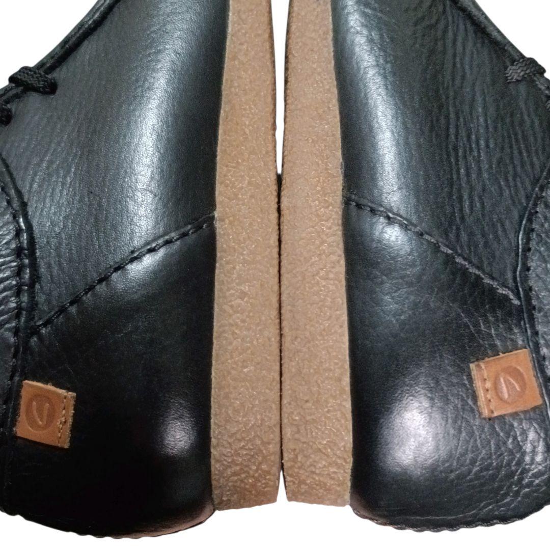 ✨Clarks Shacre2 Run 本革 ワラビー ブーツ 黒 UK6