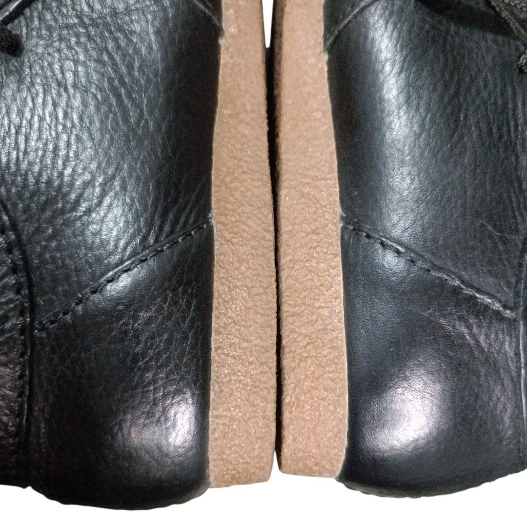 ✨Clarks Shacre2 Run 本革 ワラビー ブーツ 黒 UK6