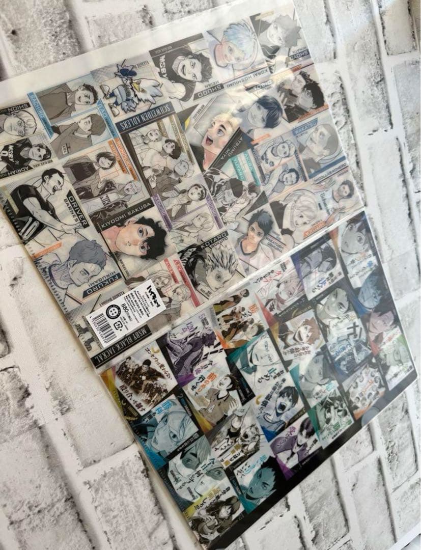 新品未開封】ハイキュー クリアファイル アートコースター柄 クリア