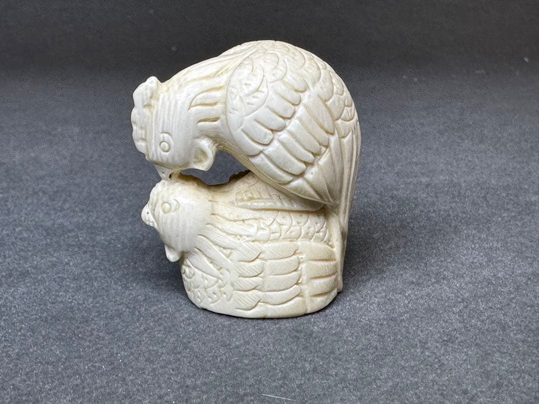 極上根付印鑑天然素材アンティーク和彫置物骨董飾り物古美術品