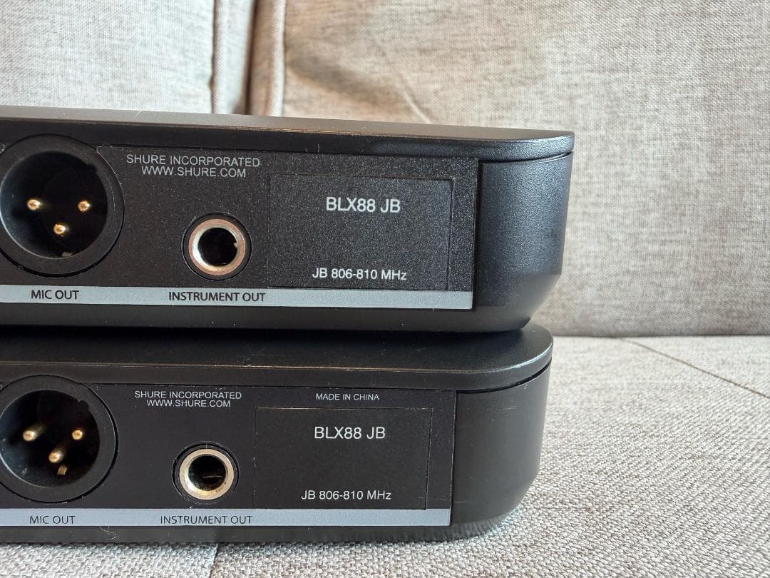 SHURE ワイヤレスマイク 4チャンネル分 BLX288/SM58 2セット