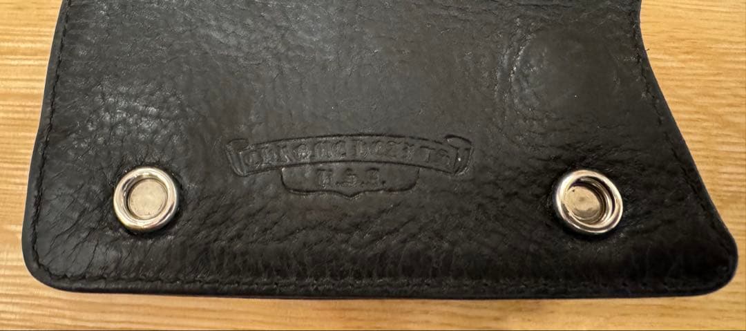 CHROME HEARTS フローラルボタン3ボタン レザーキーケース