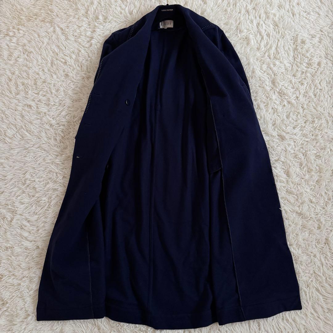 美品 XL相当 クリスチャンディオール チェスターコート ビジュー