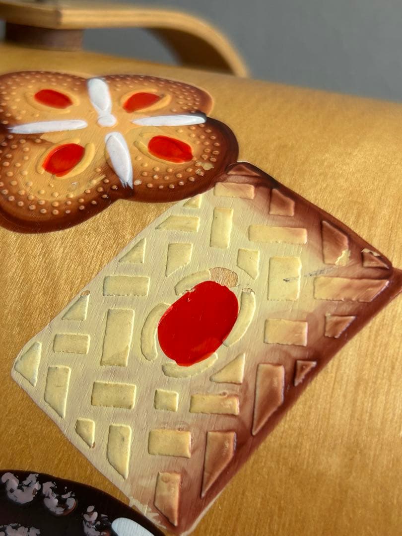 ヴィンテージ 木製クッキージャー ビスケット アンティーク 古道具 USA