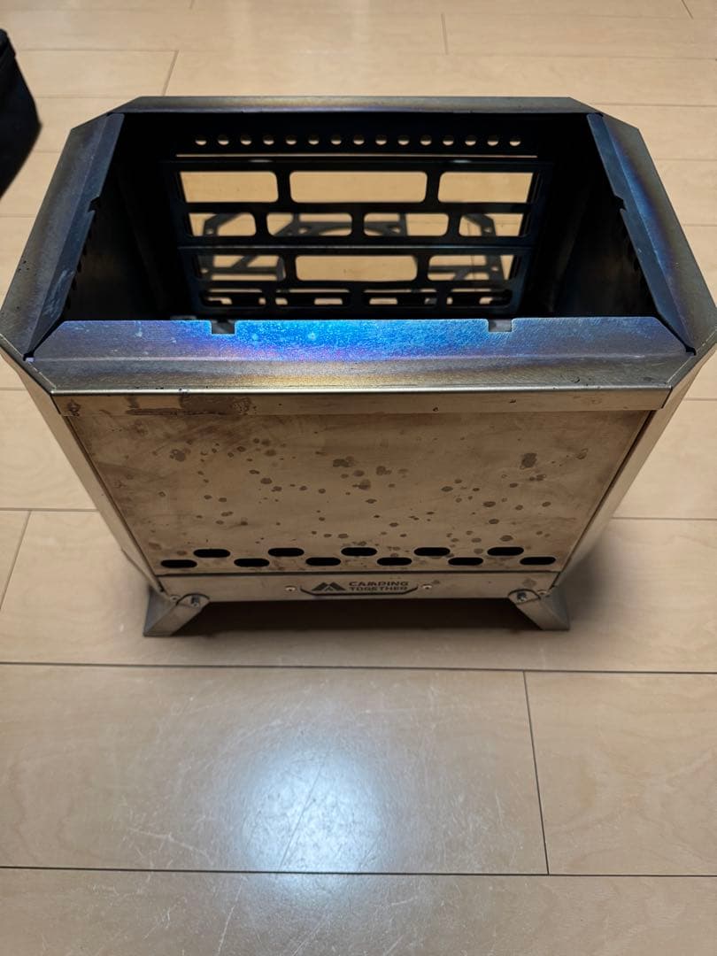 POMOLY x CAMPING TOGETHER焚き火台 ミョルニル チタン製