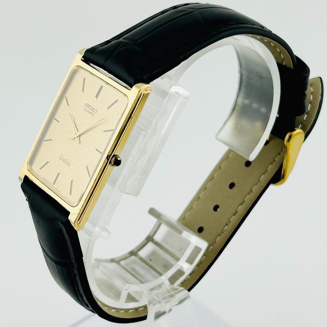 【希少/電池交換済】SEIKO DOLCE 腕時計　新品ベルト　クォーツ