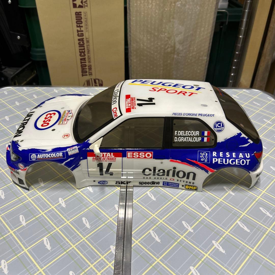 タミヤ　プジョー306MAXIボディ ラリーカラー
