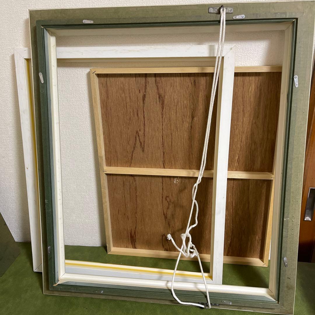 額縁 額 大型 水彩画 油彩 ガラス 木製F10サイズ？