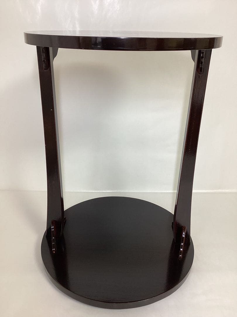 丸卓 溜塗 啄斎好 紙箱入 洗浄済 茶道具 古物品