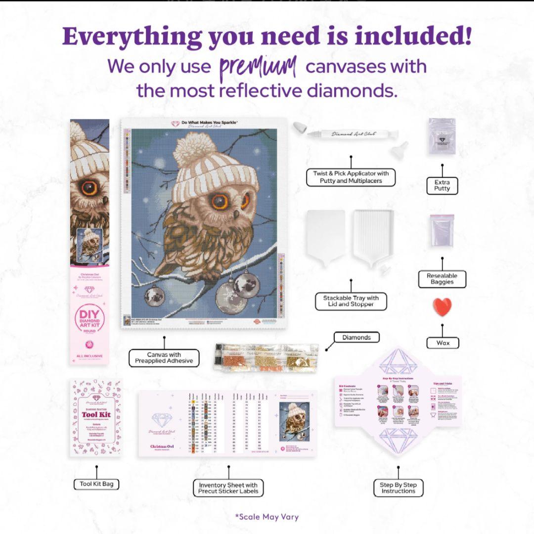 Diamondartclub クリスマスフクロウ Christmasowl