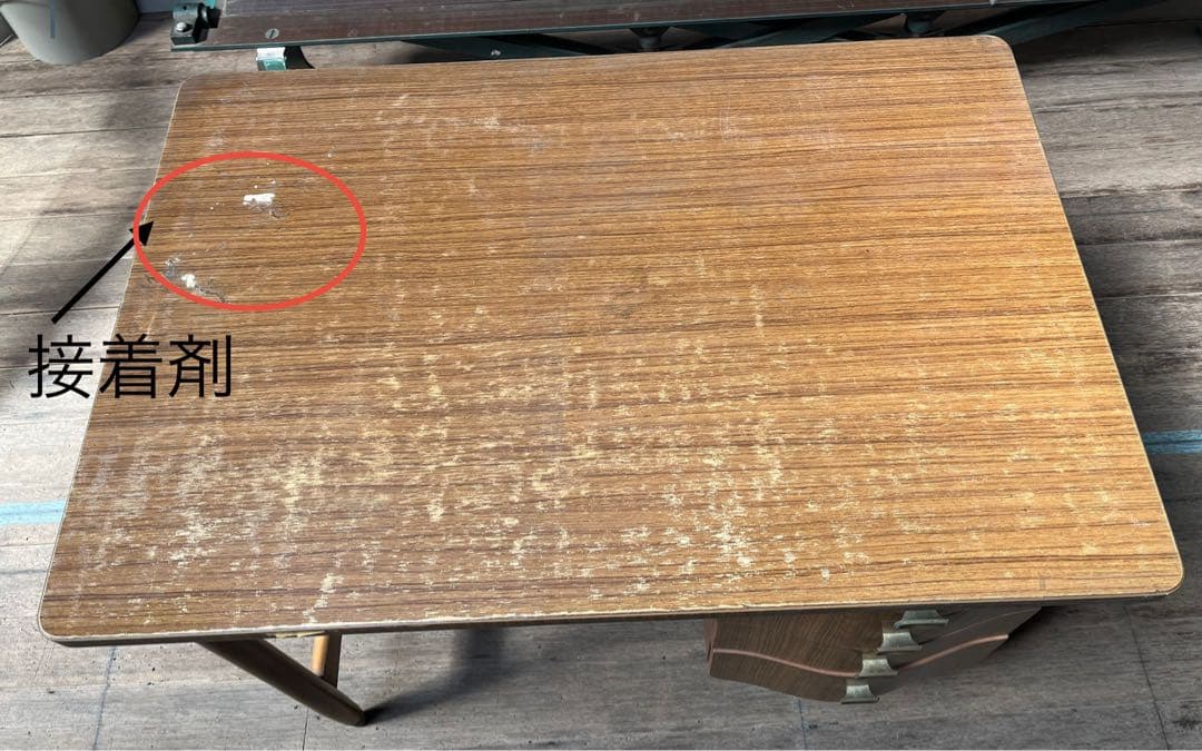 希少】引き出しが曲線になっている机 アンティーク レトロ