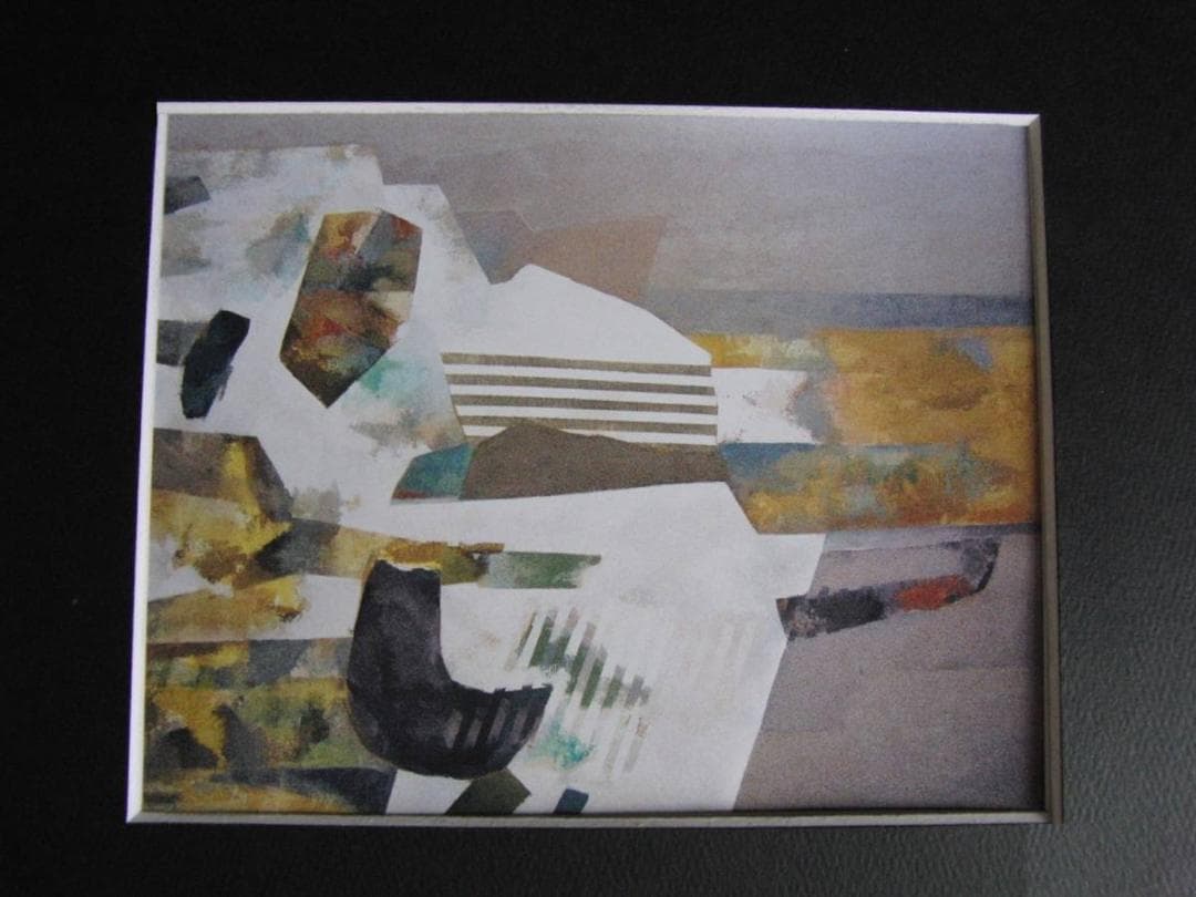 武田広男、【里の顔】、希少な額装用画集より、新品額装付