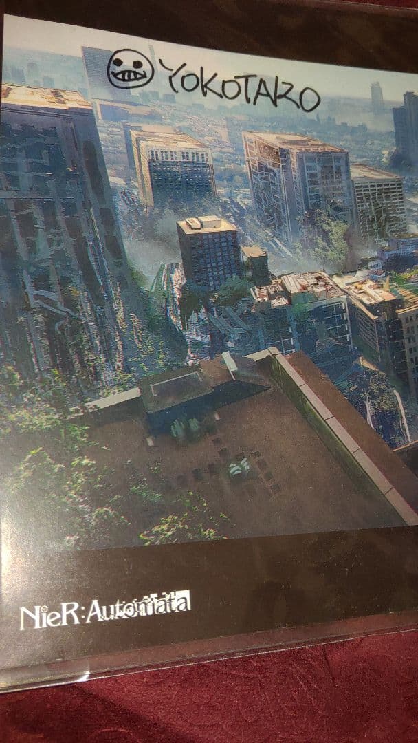 直筆サイン付ランチョンマット　ニーア オートマタ　9S ヨコオタロウ