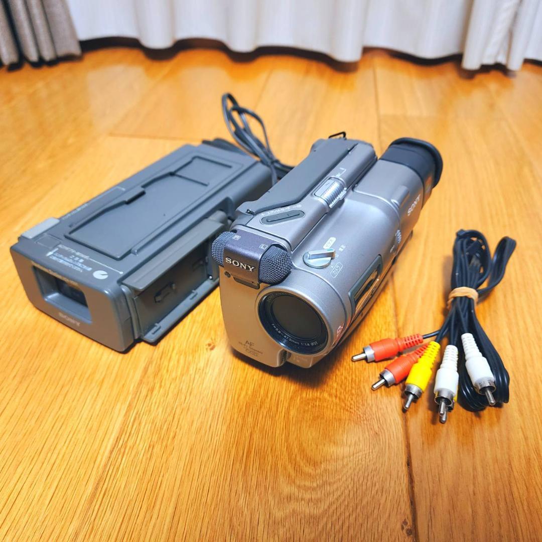 【動作確認済】SONY 高画質 Hi8 8ミリ ビデオカメラ CCD-TR1