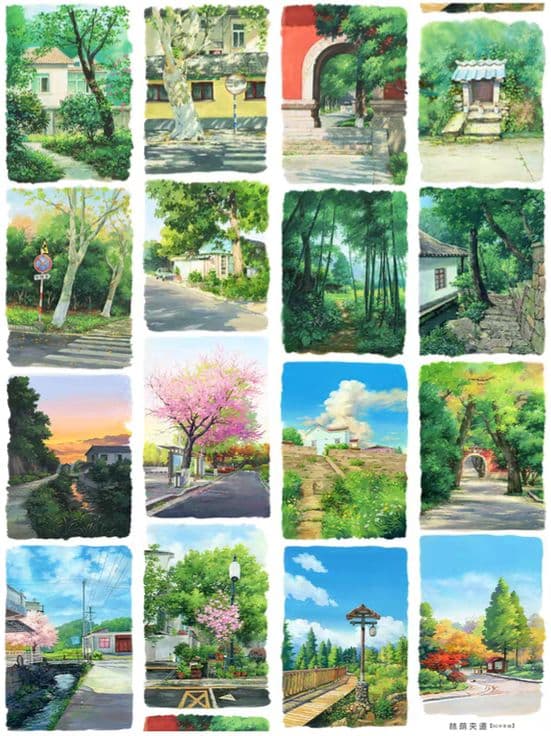 新品まとめ売り☆海外マステ PETテープ 巻き売り 風景・装飾系 10巻セット