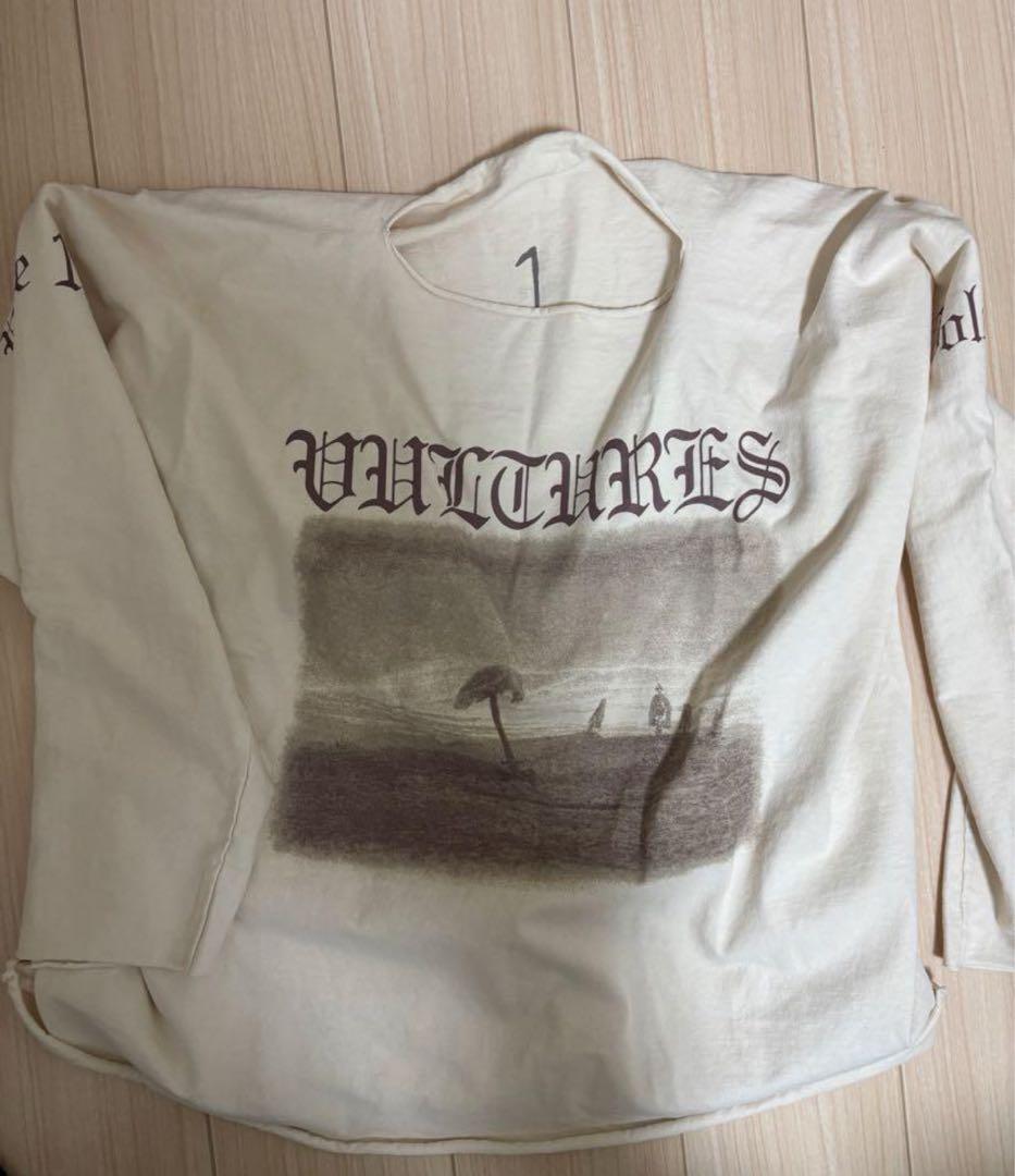 Size 1】YZY YEEZY Vultures LONG TEE ロンT yzy vultures ロングT
