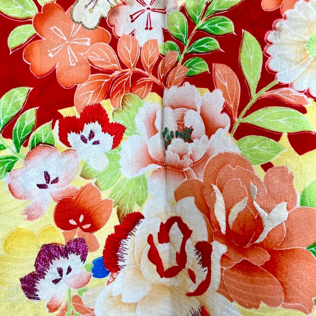 ★レトロ　アンティーク　女の子　子供着物　七五三　3歳　大正ロマン　NO24