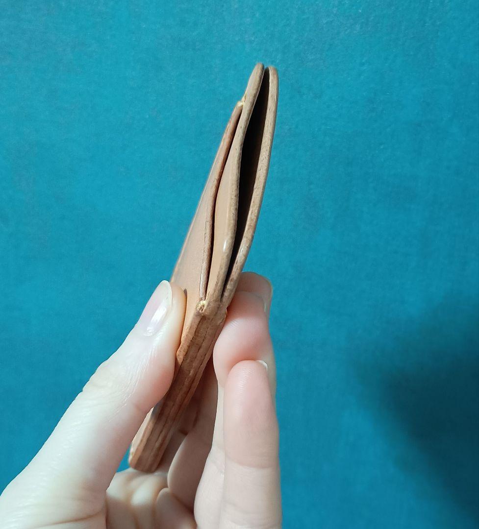 栃木レザーカードケース ヌメ革パスケース 本革 ハンドメイド手縫い