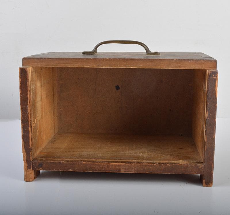 中国　竹嵌　骨牌　背竹牌　麻雀牌　箱付　V　8696