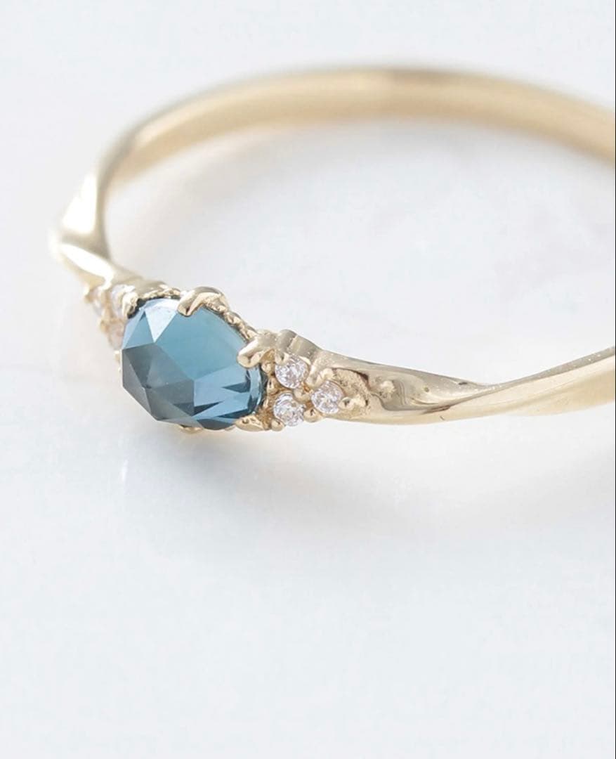 NOIR DE POUPEE K10 ロンドンブルートパーズ リング　#11