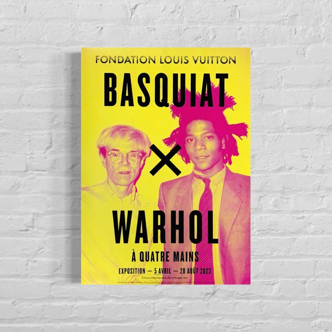 再入荷1枚のみ】バスキア×ウォーホル 海外ポスター①ルイヴィトン財団