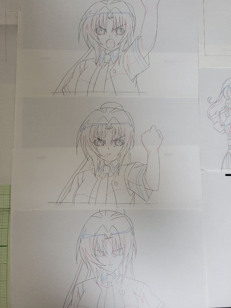 ひぐらしのなく頃に　園崎魅音 原画　ラフ等　複数枚セット