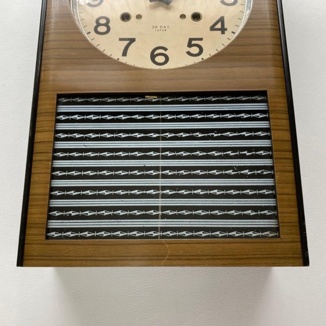 SEIKO セイコー 振り子時計 掛け時計 柱 木製 当時物 昭和レトロ 稼働品