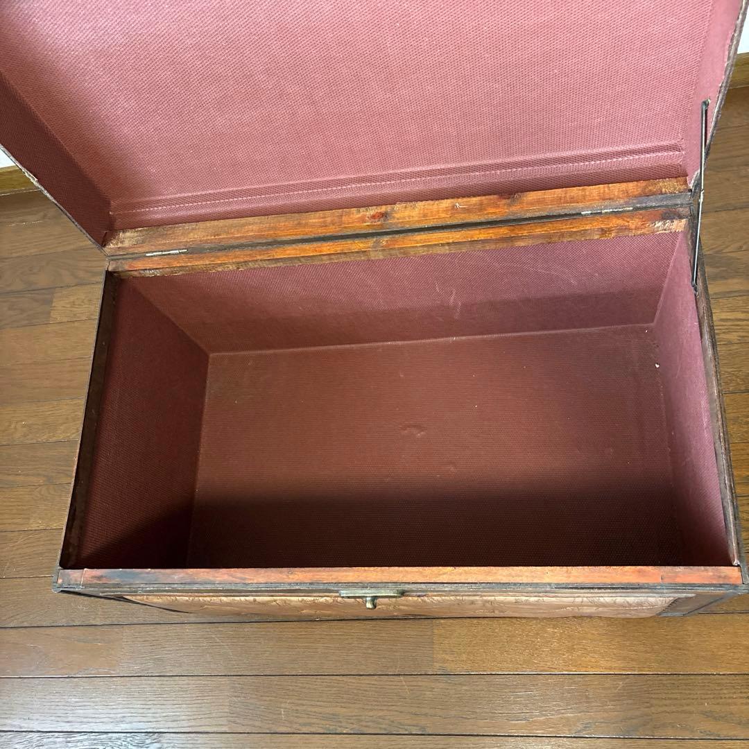 【良品】アンティーク調 収納ボックス 箱 スツール