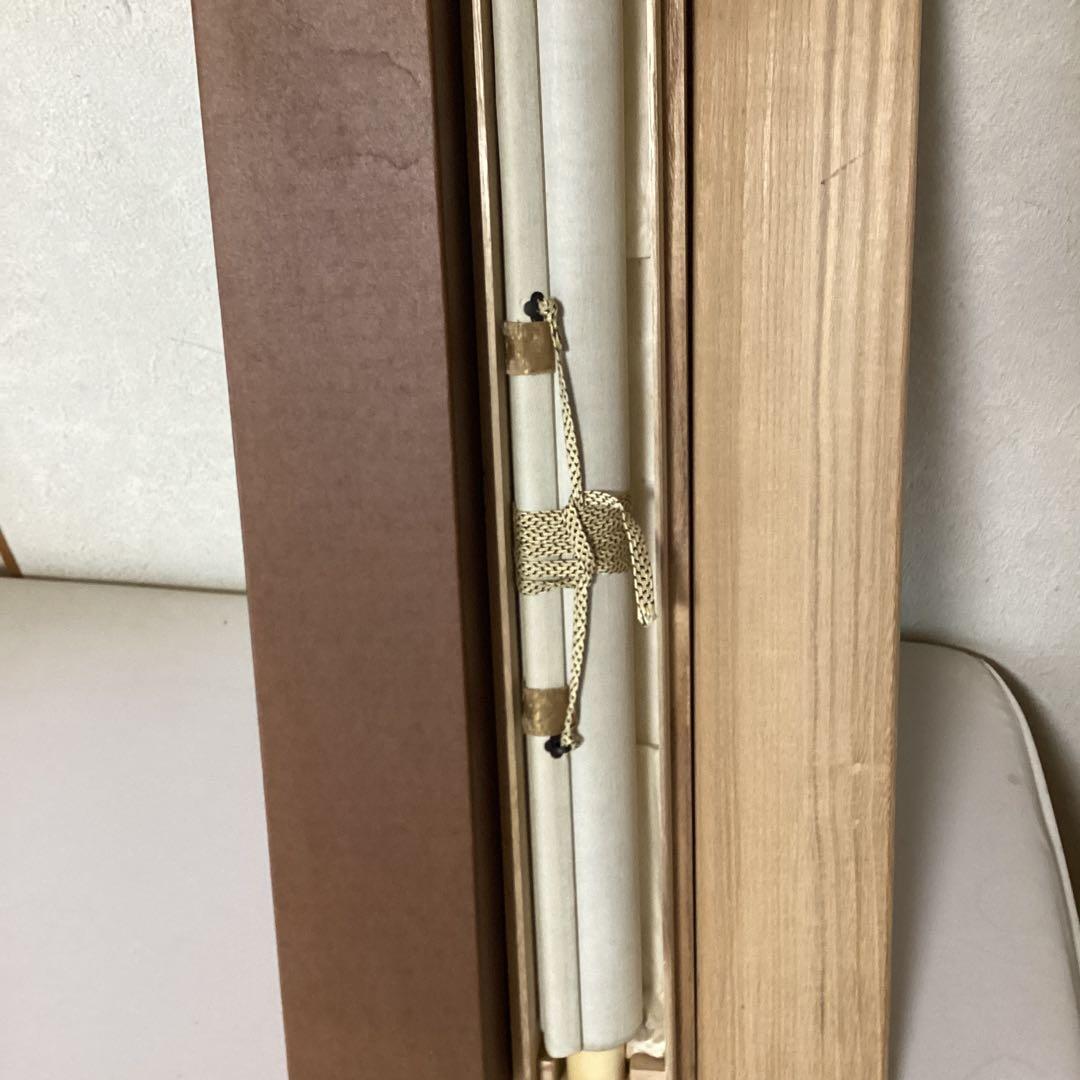 加藤文麗　画讃　水墨瀑布図　　絹本掛軸一幅　落款印譜　肉筆画　模写　　NO62