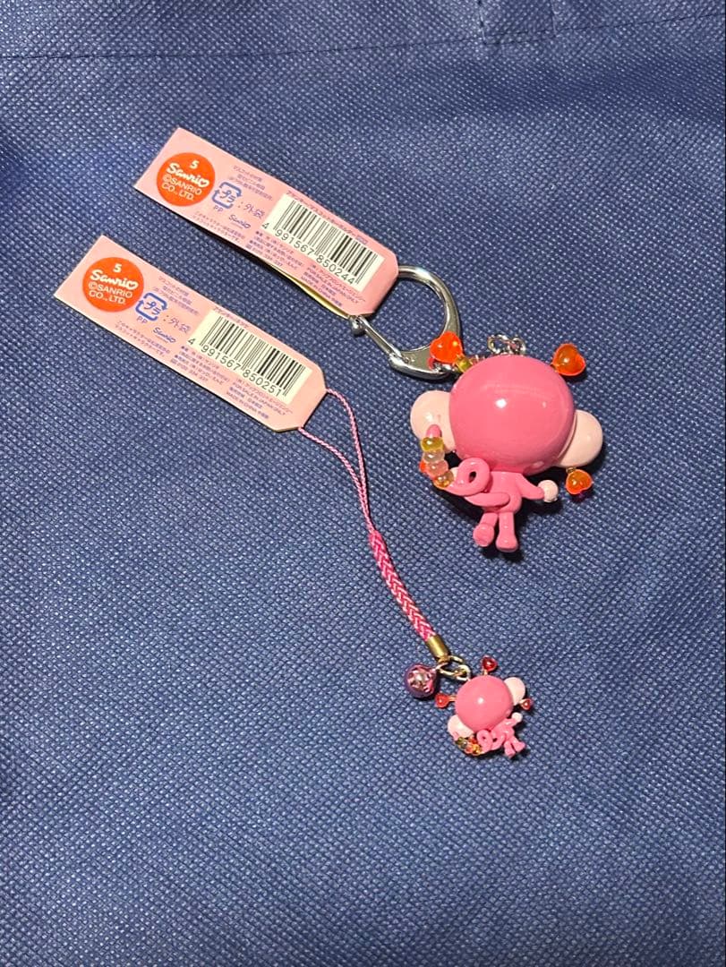 サンリオAyankey キャラクター キーホルダーとストラップ2個セット