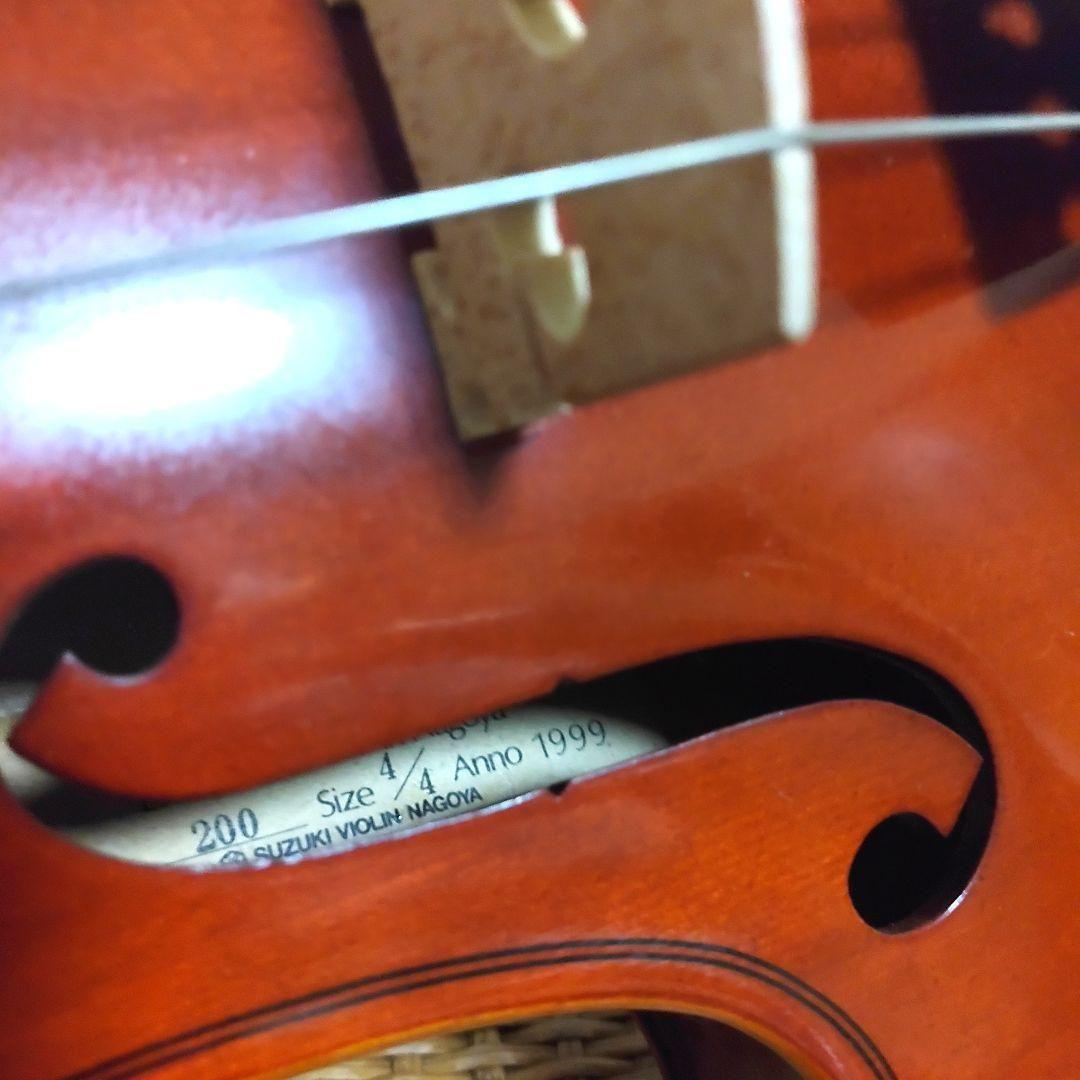 SUZUKI No.200 4/4 バイオリン 1999年製 kun 肩当付き
