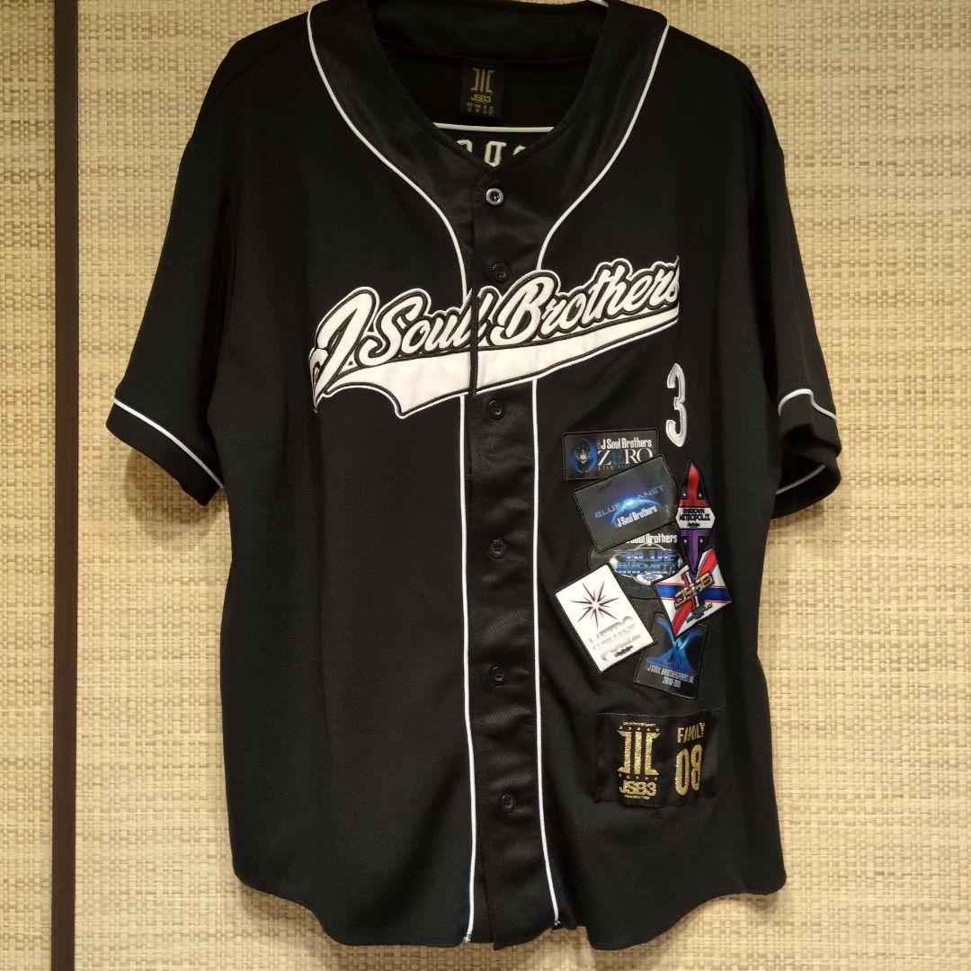 三代目 ベースボールシャツ WHITE 白 FC限定 KINGDOM 三代目 KINGDOM