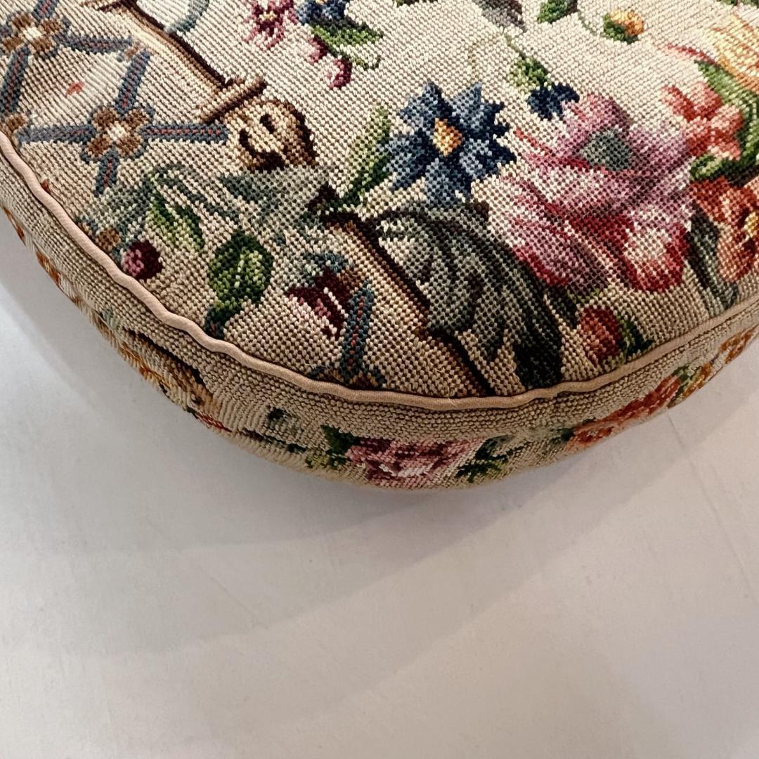 プチポワン刺繍　パーティーバッグ