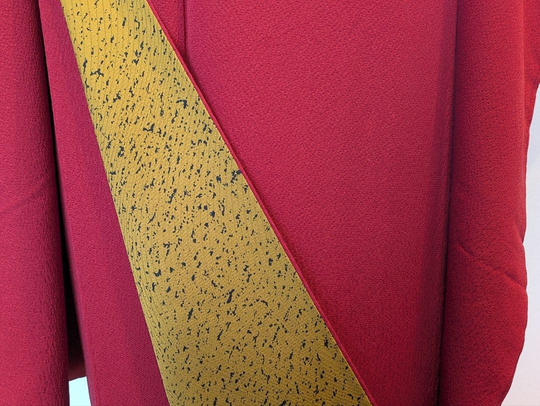 4565振袖フルセット成人式結婚式卒業式紅型赤黒青正絹 振袖フル