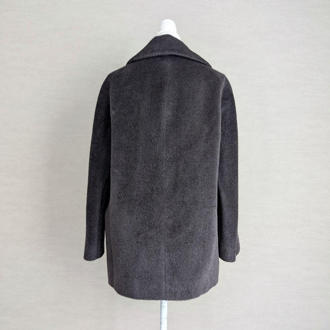 ANAYI アルパカシャギーコート アナイ チャコールグレー 日本製