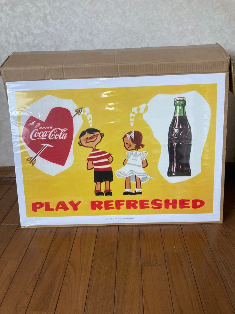 Coca-Cola レトロポスターフレーム A2サイズ4枚セット