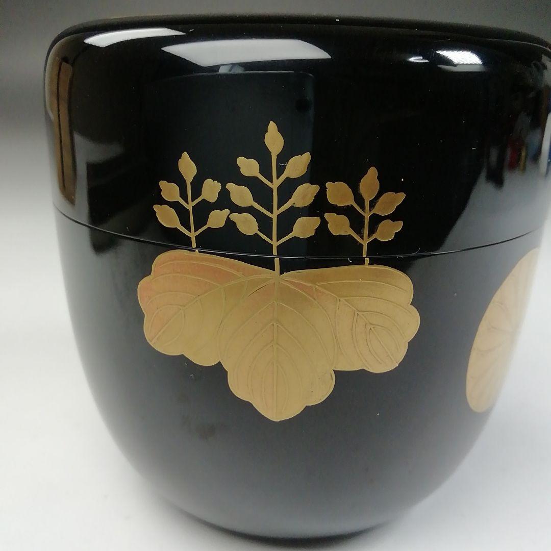 T991 棗 『高台寺蒔絵』『中棗』『佐々木麗峰 造』 共箱 茶道具