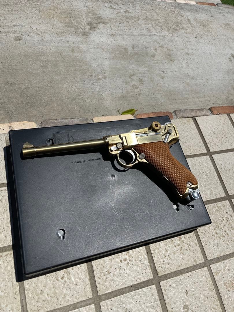 時田しろくま ルガーP08 マルシン　おまけPPK固定ガスGUN