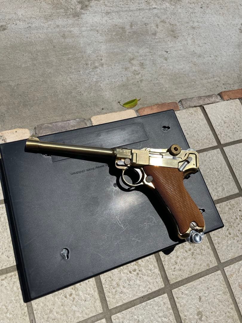 時田しろくま ルガーP08 マルシン　おまけPPK固定ガスGUN