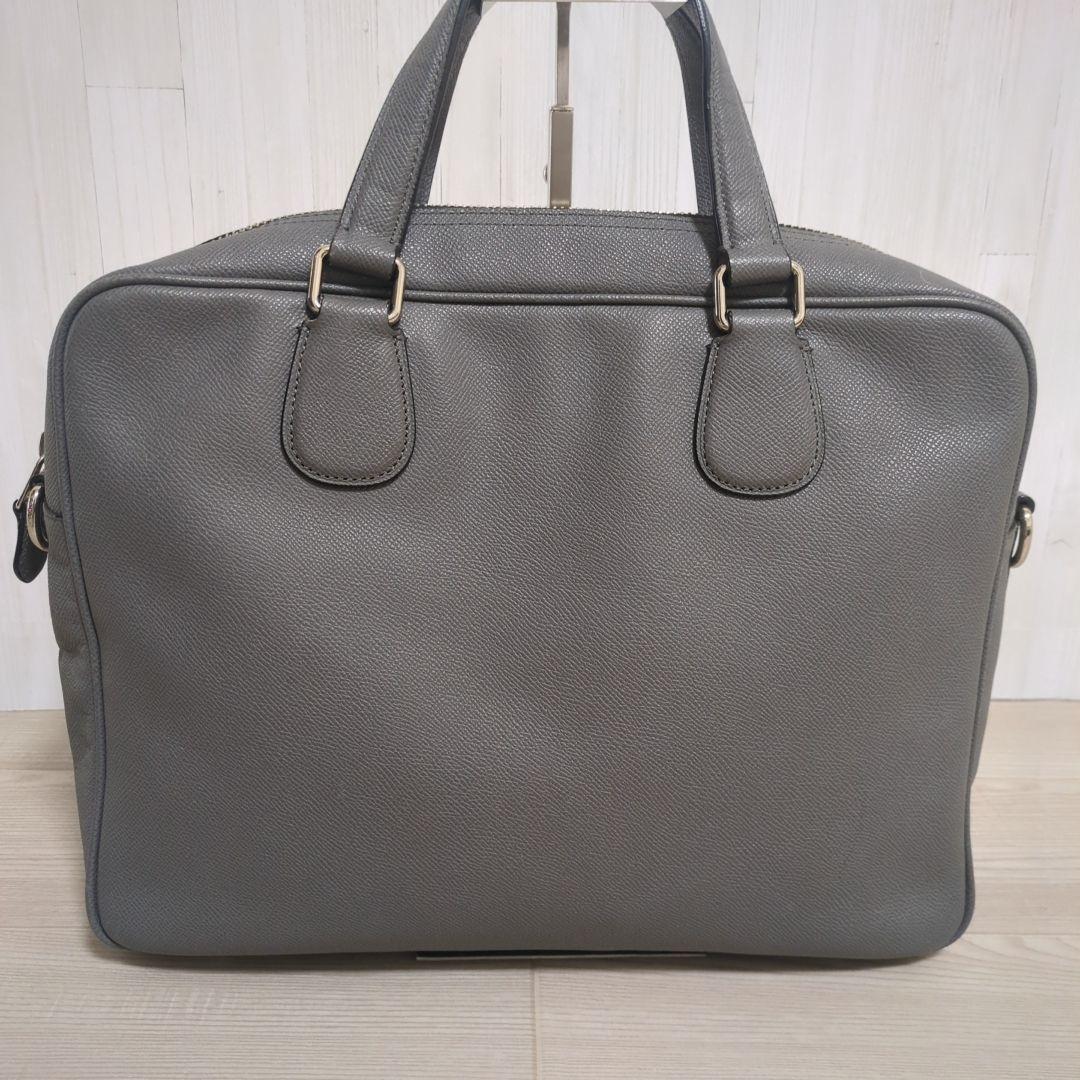 美品✨️ コーチ ビジネス バッグ レザー A4可 グレー