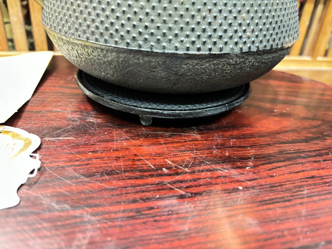 南部鉄瓶 最高級品種 瓶敷き付き サビ有りますから 10分の1