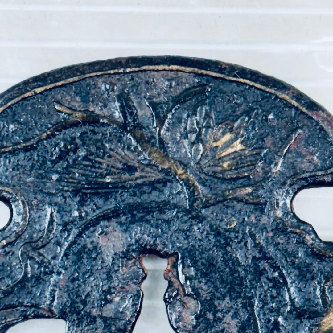 刀装具　鍔　平安城　当時物　骨董　 刀鍔　 時代武具