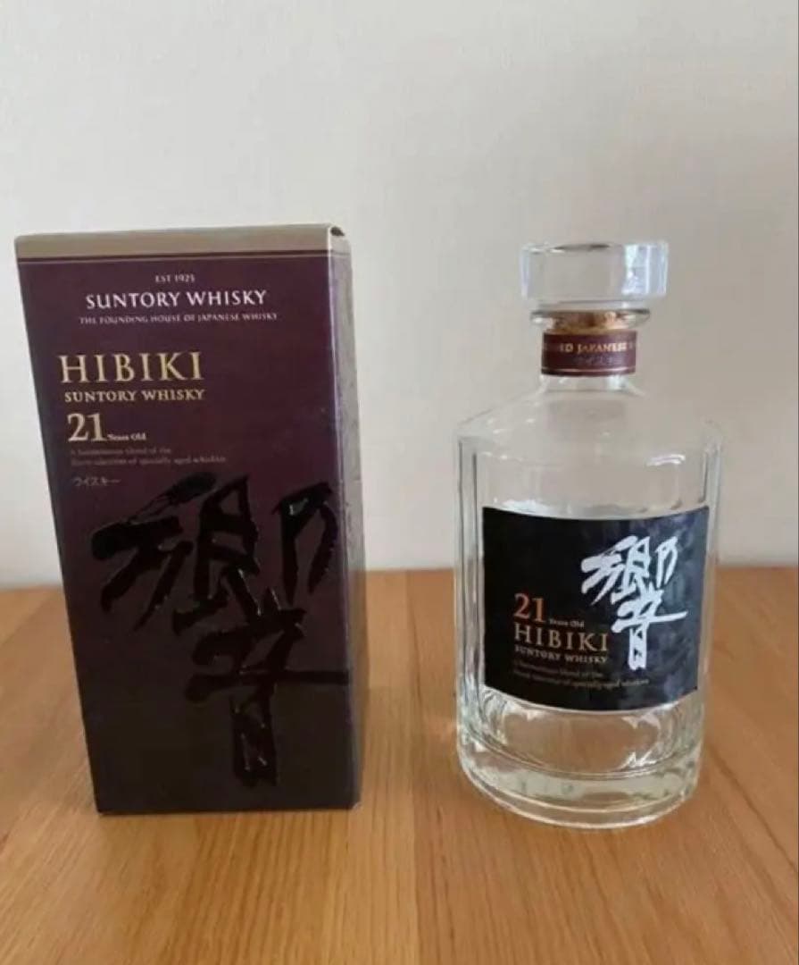 Hibiki 21年 ウイスキー 空瓶、箱 - メルカリ