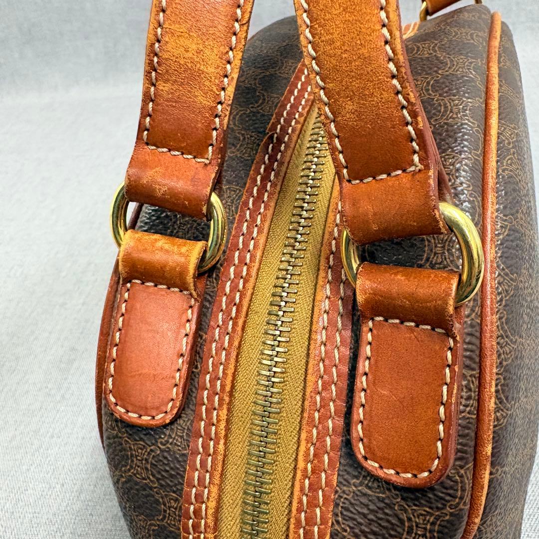 CELINE セリーヌ マカダム ハンドバッグ トリオンフ PVC ヴィンテージ